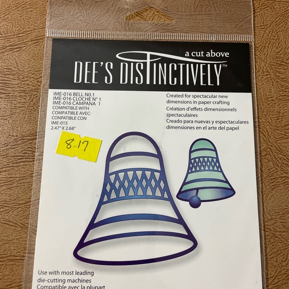 Lot of 3 Steel Craft Die Winterland Tree, Bell, Blooming Poinsettia - Picture 4 of 7